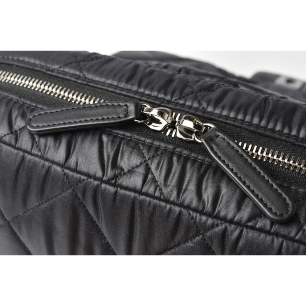 CHANEL Shoulder Bag Nylon Ribbon Black - Picture 9 of 14